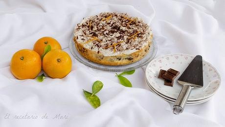 Tarta marmolada chocolate y naranja
