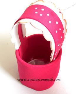 Dulceros de Minnie Mouse con botellas recicladas