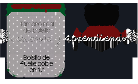 Bolsillo Cargo en U /Bolsillo bolso