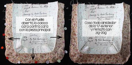 Bolsillo Cargo en U /Bolsillo bolso