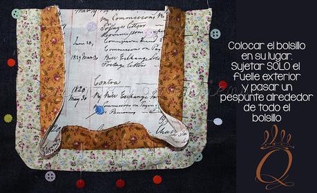 Bolsillo Cargo en U /Bolsillo bolso