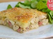 Empanada pollo, bacon champiñones