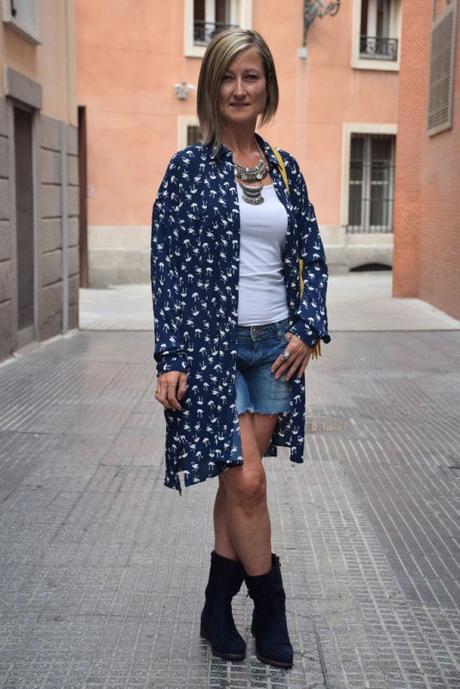 Oversized shirt dress autumn outfits