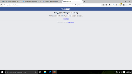 Facebook tuvo nuevos inconvenientes durante 45 minutos