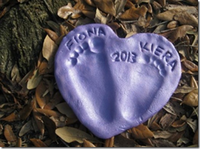 Para inmortalizar los pies de tu bebé