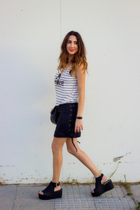 black and white look