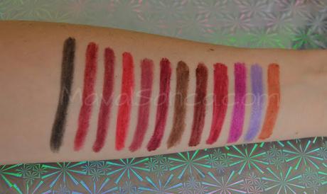 Set de 12 Delineadores de Labios de ALIEXPRESS // ALIEXPRESS 12 Lip Liners Set