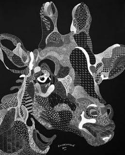 Texturas visuales en blanco y negro