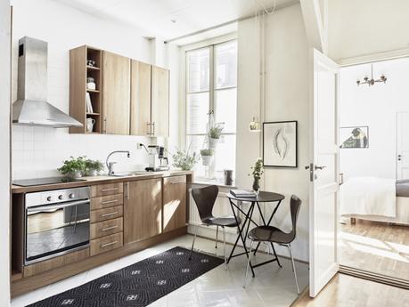 paredes blancas maderas oscuras decoración estilo nórdico decoración de salones decoración de interiores decoración de dormitorios contraventanas casas hogares nórdicos casas de madera blog decoración nórdica 