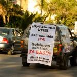 Protestan en San Luis Potosí a un año de la tragedia nacional de Ayotzinapa