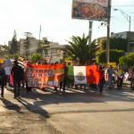 Protestan en San Luis Potosí a un año de la tragedia nacional de Ayotzinapa
