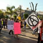 Protestan en San Luis Potosí a un año de la tragedia nacional de Ayotzinapa