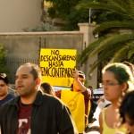 Protestan en San Luis Potosí a un año de la tragedia nacional de Ayotzinapa