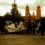 Protestan en San Luis Potosí a un año de la tragedia nacional de Ayotzinapa