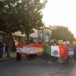 Protestan en San Luis Potosí a un año de la tragedia nacional de Ayotzinapa