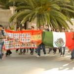 Protestan en San Luis Potosí a un año de la tragedia nacional de Ayotzinapa