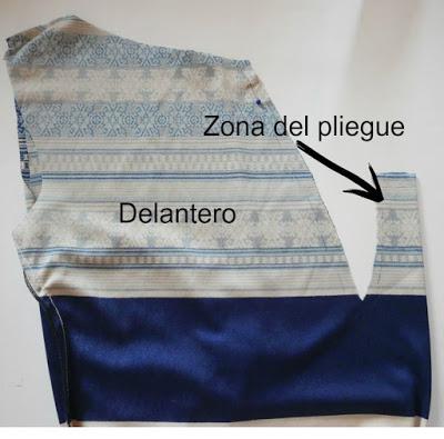 Tutorial para hacer un escote con pliegue central