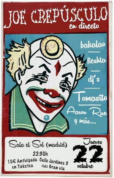 Concierto de Joe Crepúsculo en Sala el Sol
