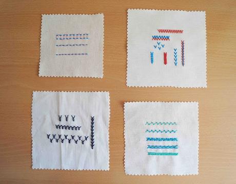 Tutorial: álbum de puntos de bordado II / Tutorial: embroidery stitches album II