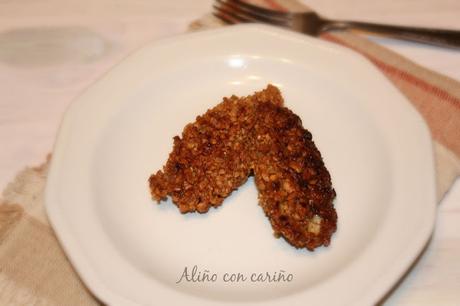 TIRAS DE POLLO CRUJIENTES AL CACAHUETE