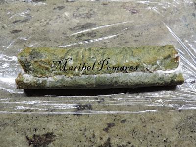 Brazo de gitano de espinacas, queso y salmón ahumado.