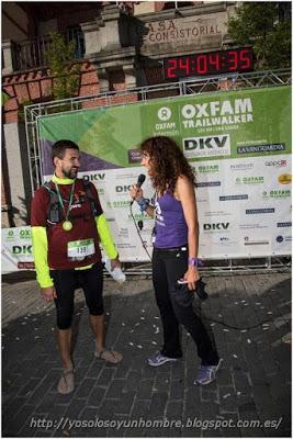 después de los 100 km de la Oxfam Trailwalker, los pies intactos