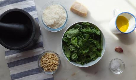 Pesto genovés. Un señor pesto. Otra receta para dummies.