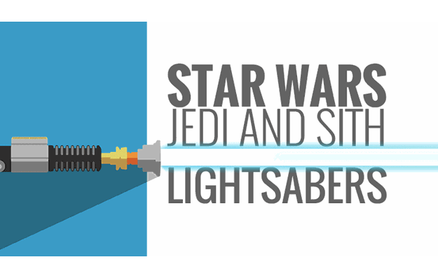 StarWars | La Historia de los LightSabers (Sables de Luz) en una Copada Infografia