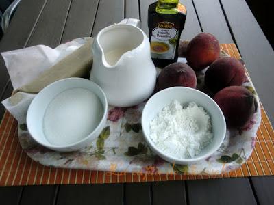 Tarta de melocotón súper rápida