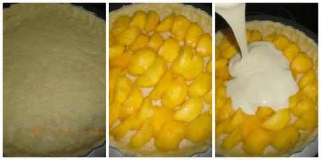 Tarta de melocotón súper rápida