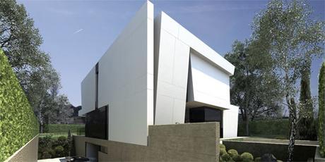 Nuevas imágens de obras de la vivienda unifamiliar diseñada por A-cero al oeste de Madrid