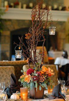 5 propuestas de centros florales para bodas de otoño by Exclusive Weddings