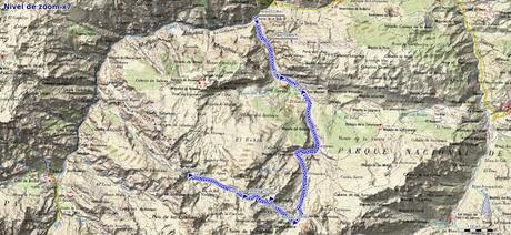 Mapa ruta Poncebos Jou de Cabrones por Camburero