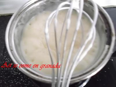 Crema pastelera sin gluten