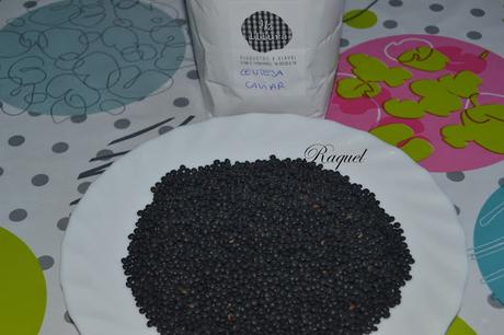Ensalada templada de Lentejas Caviar con Rebozuelos
