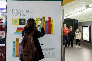 Biblioteca virtual en el subte