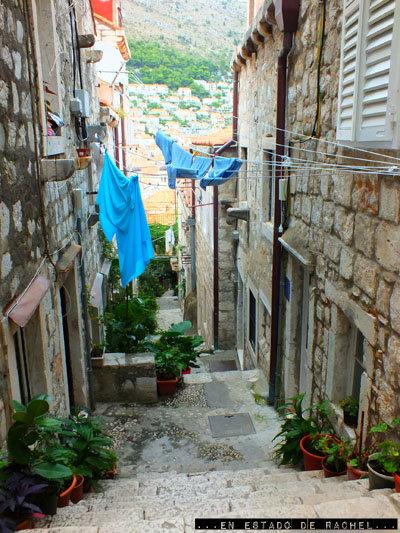 Dubrovnik: gatos, murallas, escaleras y ropa tendida.