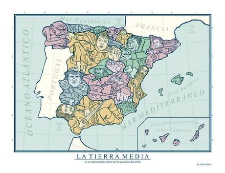 Un mapa de la Tierra Media...para unirlos a todos?
