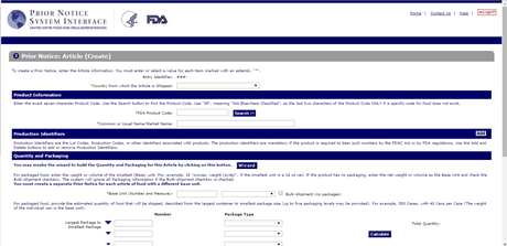 Como preparar un Prior Notice y solicitar autorizacion para importar productos de alimentacion en los Estados Unidos ante la FDA (Food and Drugs Administration) Como preparar un Prior Notice y solicitar autorizacion para importar productos de alimentacion en los Estados Unidos ante la FDA (Food and Drugs Administration)