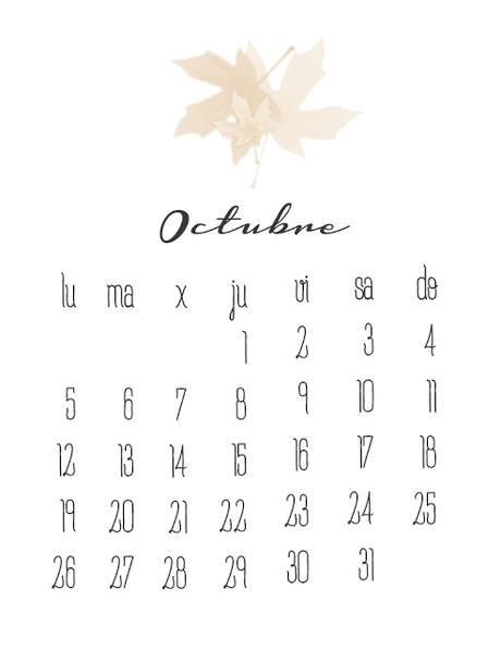 ¡Bienvenido octubre! | Freebies