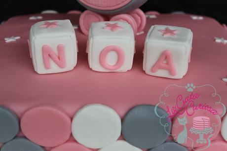 TARTA PARA EL BAUTIZO DE NOA