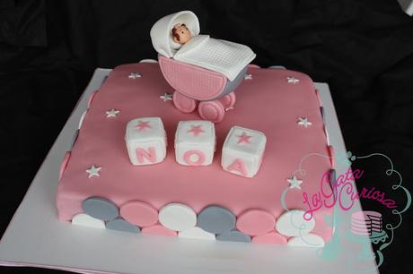 TARTA PARA EL BAUTIZO DE NOA