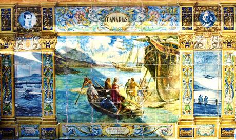 Los bancos dela Plaza de España (14): Islas Canarias.