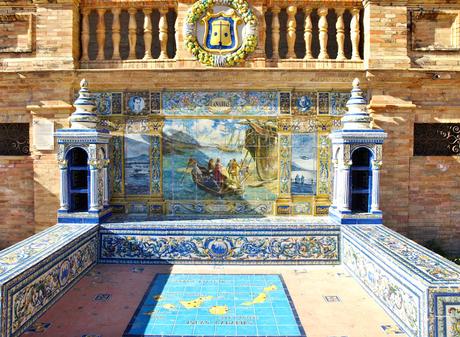 Los bancos dela Plaza de España (14): Islas Canarias.