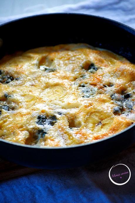 FRITTATA DE ROQUEFORT CON PLATANO