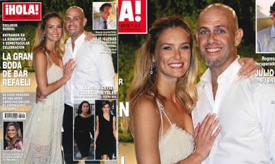 Bar Refaeli nos enseña la primera foto de su boda