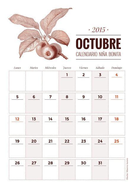 Calendario Octubre