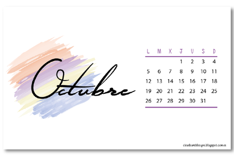 Calendario Octubre