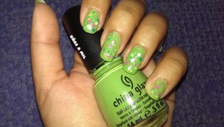 uñas_a_mil_diseño_uñas_sencillo_glitter_verde_china_glaze