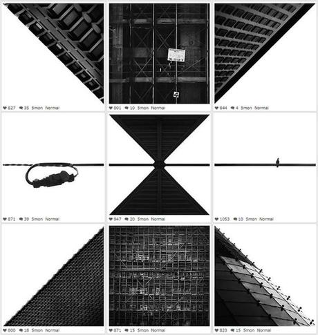 Los bonitos collages en blanco y negro de Ng Weijiang en Instagram